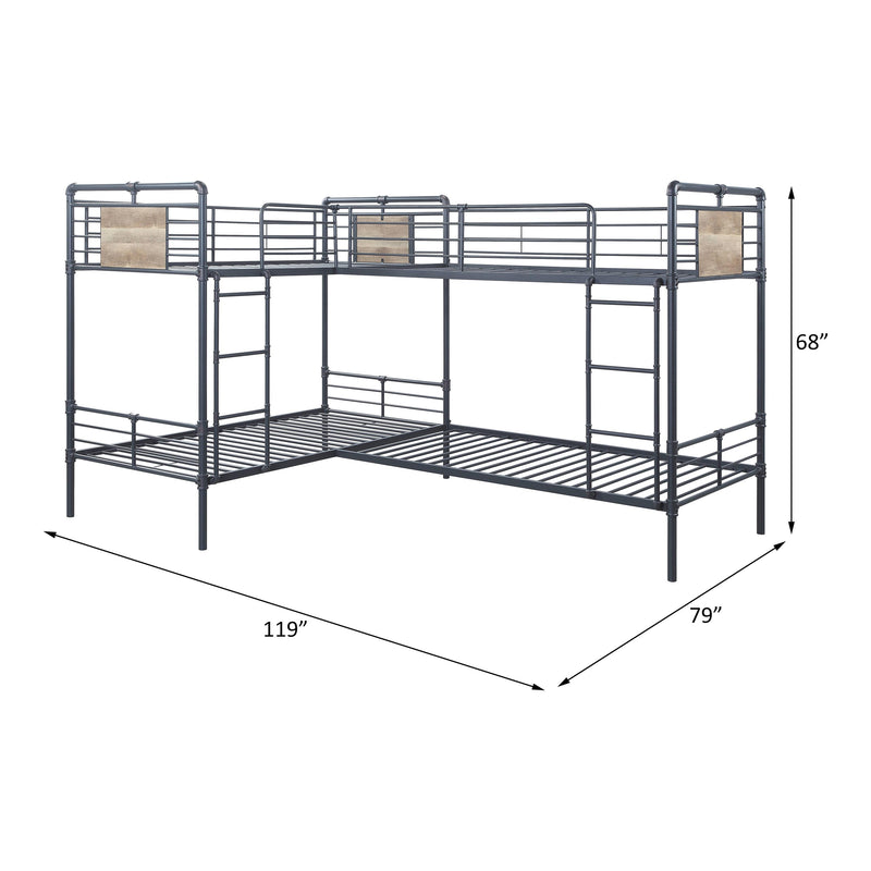 Acme Furniture Cordelia BD00370 Quadruple Twin Bunk Bed IMAGE 2