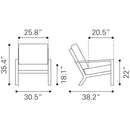 Zuo Terrio Stationary Fabric Accent Chair 703969 IMAGE 14