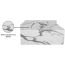 Meridian Aritzia White Faux Marble Coffee Table IMAGE 14