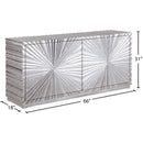 Meridian Silverton Silver Sideboard/Buffet IMAGE 7