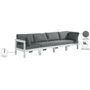 Meridian Nizuc Grey Water Resistant Fabric Outdoor Patio Modular Sofa IMAGE 9