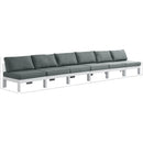 Meridian Nizuc Grey Water Resistant Fabric Outdoor Patio Modular Sofa IMAGE 8