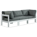 Meridian Nizuc Grey Water Resistant Fabric Outdoor Patio Modular Sofa IMAGE 8