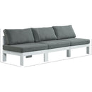 Meridian Nizuc Grey Water Resistant Fabric Outdoor Patio Modular Sofa IMAGE 8
