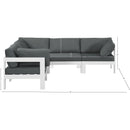 Meridian Nizuc Grey Water Resistant Fabric Outdoor Patio Modular Sectional IMAGE 7