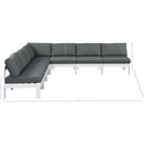 Meridian Nizuc Grey Water Resistant Fabric Outdoor Patio Modular Sectional IMAGE 7