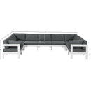 Meridian Nizuc Grey Water Resistant Fabric Outdoor Patio Modular Sectional IMAGE 7