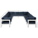 Meridian Nizuc Navy Water Resistant Fabric Outdoor Patio Modular Sectional IMAGE 7