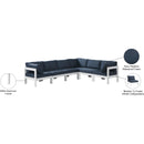 Meridian Nizuc Navy Water Resistant Fabric Outdoor Patio Modular Sectional IMAGE 9