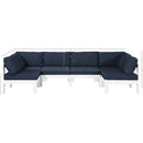 Meridian Nizuc Navy Water Resistant Fabric Outdoor Patio Modular Sectional IMAGE 7