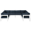 Meridian Nizuc Navy Water Resistant Fabric Outdoor Patio Modular Sectional IMAGE 7