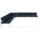 Meridian Nizuc Navy Water Resistant Fabric Outdoor Patio Modular Sectional IMAGE 7