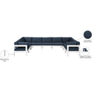 Meridian Nizuc Navy Water Resistant Fabric Outdoor Patio Modular Sectional IMAGE 8