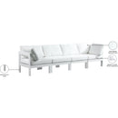 Meridian Nizuc White Water Resistant Fabric Outdoor Patio Modular Sofa IMAGE 9