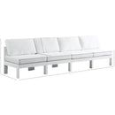 Meridian Nizuc White Water Resistant Fabric Outdoor Patio Modular Sofa IMAGE 8