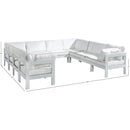 Meridian Nizuc White Water Resistant Fabric Outdoor Patio Modular Sectional IMAGE 8