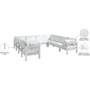 Meridian Nizuc White Water Resistant Fabric Outdoor Patio Modular Sectional IMAGE 9