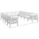 Meridian Nizuc White Water Resistant Fabric Outdoor Patio Modular Sectional IMAGE 8