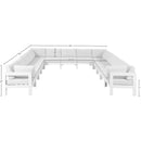 Meridian Nizuc White Water Resistant Fabric Outdoor Patio Modular Sectional IMAGE 7