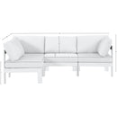 Meridian Nizuc White Water Resistant Fabric Outdoor Patio Modular Sectional IMAGE 11