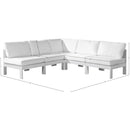 Meridian Nizuc White Water Resistant Fabric Outdoor Patio Modular Sectional IMAGE 8