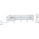 Meridian Nizuc White Water Resistant Fabric Outdoor Patio Modular Sectional IMAGE 12
