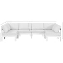 Meridian Nizuc White Water Resistant Fabric Outdoor Patio Modular Sectional IMAGE 7