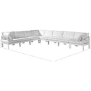 Meridian Nizuc White Water Resistant Fabric Outdoor Patio Modular Sectional IMAGE 8