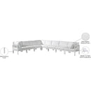 Meridian Nizuc White Water Resistant Fabric Outdoor Patio Modular Sectional IMAGE 9