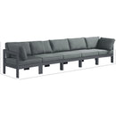 Meridian Nizuc Grey Water Resistant Fabric Outdoor Patio Modular Sofa IMAGE 8