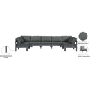 Meridian Nizuc Grey Water Resistant Fabric Outdoor Patio Modular Sectional IMAGE 8