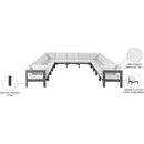 Meridian Nizuc White Water Resistant Fabric Outdoor Patio Modular Sectional IMAGE 8
