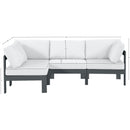 Meridian Nizuc White Water Resistant Fabric Outdoor Patio Modular Sectional IMAGE 11