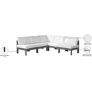 Meridian Nizuc White Water Resistant Fabric Outdoor Patio Modular Sectional IMAGE 9
