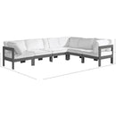 Meridian Nizuc White Water Resistant Fabric Outdoor Patio Modular Sectional IMAGE 8