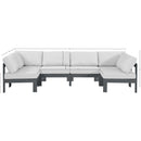 Meridian Nizuc White Water Resistant Fabric Outdoor Patio Modular Sectional IMAGE 7
