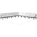 Meridian Nizuc White Water Resistant Fabric Outdoor Patio Modular Sectional IMAGE 8