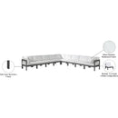 Meridian Nizuc White Water Resistant Fabric Outdoor Patio Modular Sectional IMAGE 9