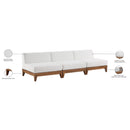 Meridian Rio Off White Water Resistant Fabric Outdoor Patio Modular Sofa IMAGE 7