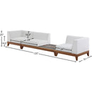 Meridian Rio Off White Water Resistant Fabric Outdoor Patio Modular Sofa IMAGE 3