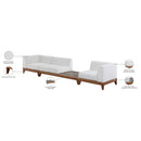 Meridian Rio Off White Water Resistant Fabric Outdoor Patio Modular Sofa IMAGE 4