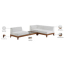 Meridian Rio Off White Water Resistant Fabric Outdoor Patio Modular Sectional IMAGE 4