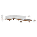 Meridian Rio Off White Water Resistant Fabric Outdoor Patio Modular Sectional IMAGE 4