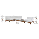 Meridian Rio Off White Water Resistant Fabric Outdoor Patio Modular Sectional IMAGE 4