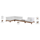 Meridian Rio Off White Water Resistant Fabric Outdoor Patio Modular Sectional IMAGE 4