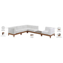 Meridian Rio Off White Water Resistant Fabric Outdoor Patio Modular Sectional IMAGE 4