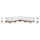 Meridian Rio Off White Water Resistant Fabric Outdoor Patio Modular Sectional IMAGE 4