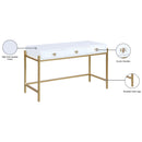 Meridian Abigail White / Gold Desk/Console IMAGE 9