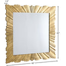 Meridian Golda Gold Leaf Mirror IMAGE 4