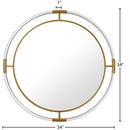 Meridian Ghost Gold Mirror IMAGE 6